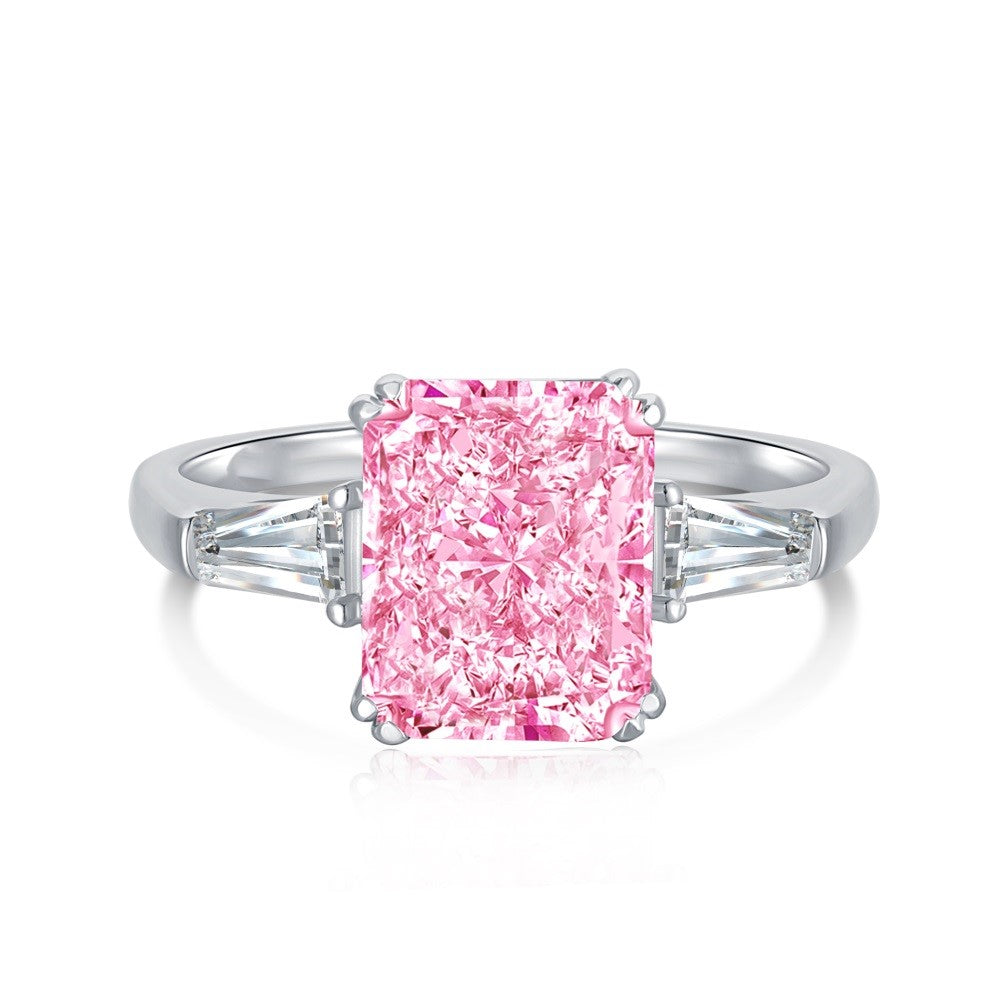 Pink deals moissanite price