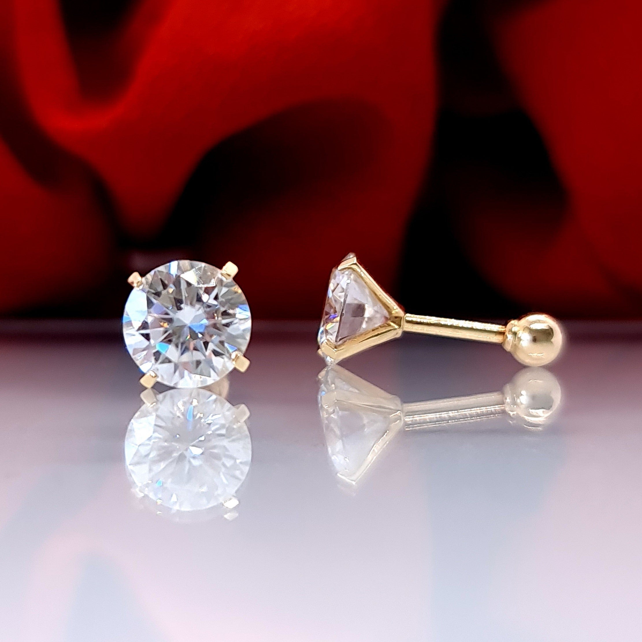 Moissanite Diamond Earrings  Diamonds Factory Australia