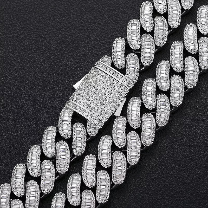 Diamond cuban link chain deals with pendant